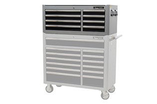 Top cabinet, 8 drawers grey