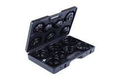 Profiled oil filter sockets for removing and installing oil filter housing for replacement of oil filter element.