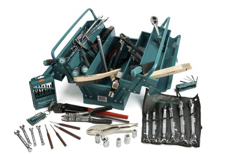 Werkzeuge in Kasten, 98-teilig