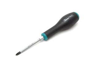 Phillips screwdrivers with through-blade