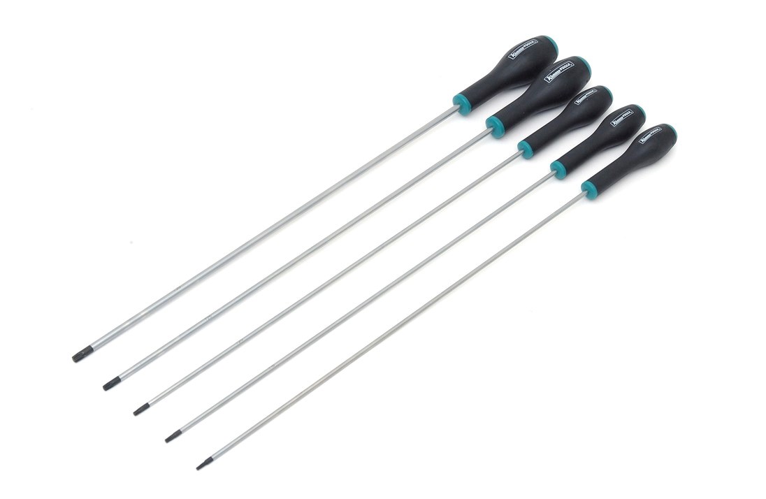 Screwdriver set with extra long blade, TORX® 5piece, K 63026 Kamasa