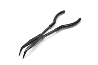 Needle nose pliers, angled nose