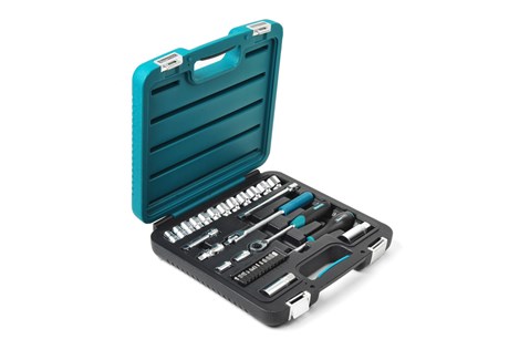 Steckschlüsselsatz, 34-teilig, mm