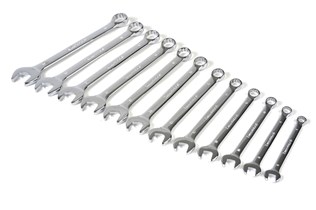 Combination wrench set, 8-19 mm