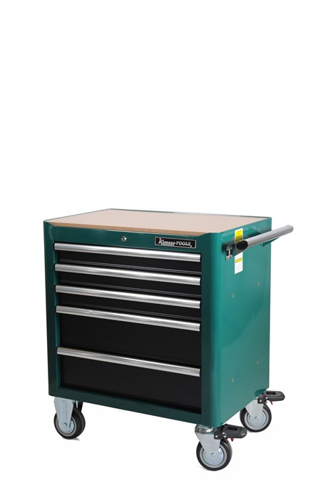 Werkzeugwagen, 5 Schubladen, grün