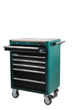 Verktygsvagn med verktyg 7 lådor, Grön