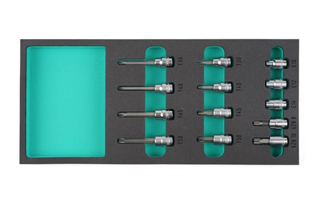 Steckeinsätze XZN, T und E, kurz und lang, 3/8"