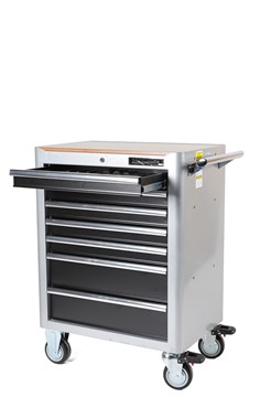 Verktygsvagn med verktyg 7 lådor, Grå