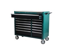 Verktygsvagn med verktyg 13 lådor, Grön