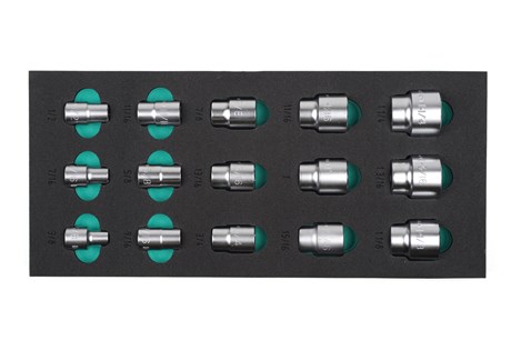 Steckeinsätze 1/2", 3/8"-1 1/4"