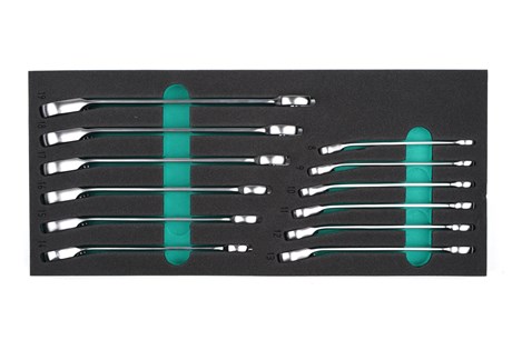 Ringmaulschlüssel mit Ratsche, 8-19 mm