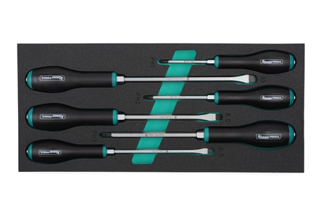 Schraubendreher mit durchgehender Klinge