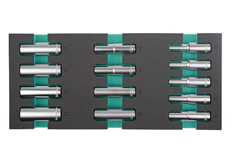 Steckeinsätze, 1/2", 10–22 mm, lang