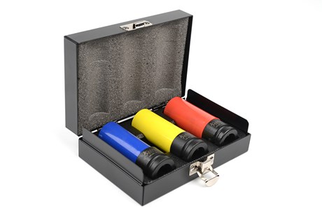 Jeu de douilles à choc, avec protection, etc.