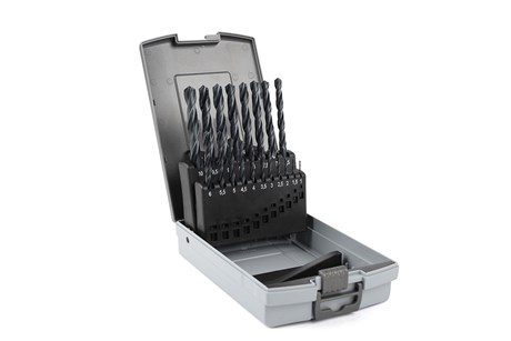 Bohrersatz in Kunststoffkassette, 19-teilig