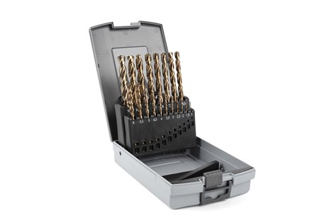 Cobalt-Bohrersatz in Kunststoffkassette, 19-teilig