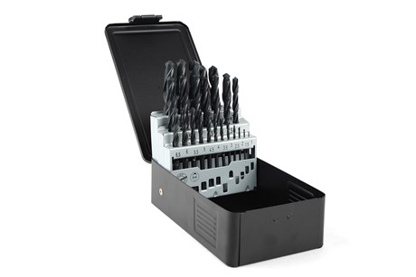 Bohrersatz in Metallkassette, 25-teilig
