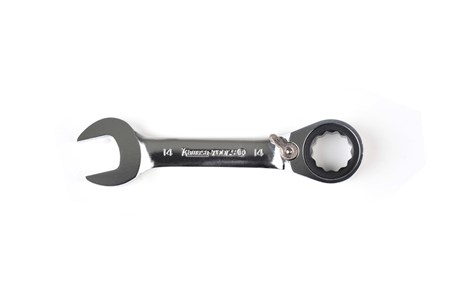 Ringmaulschlüssel mit Ratsche, kurz, mm