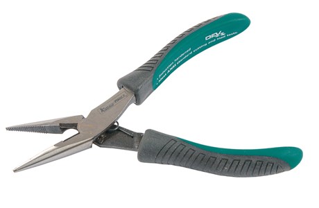 Radiozange, gerade Klemmbacken