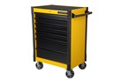Tool trolley, 7 drawers, yellow