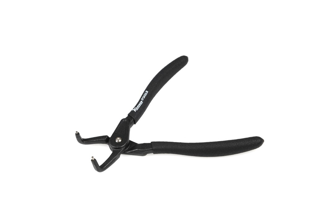 Lock ring pliers for internal circlips, 90°